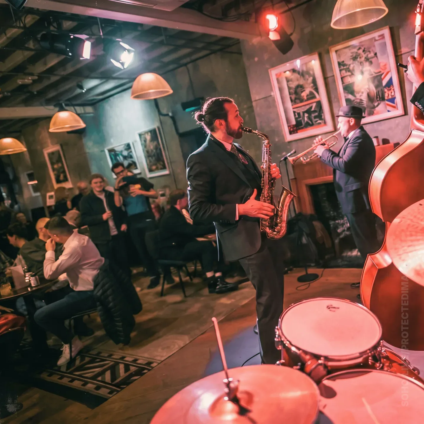 Arran Kent on Stage at Alfie's