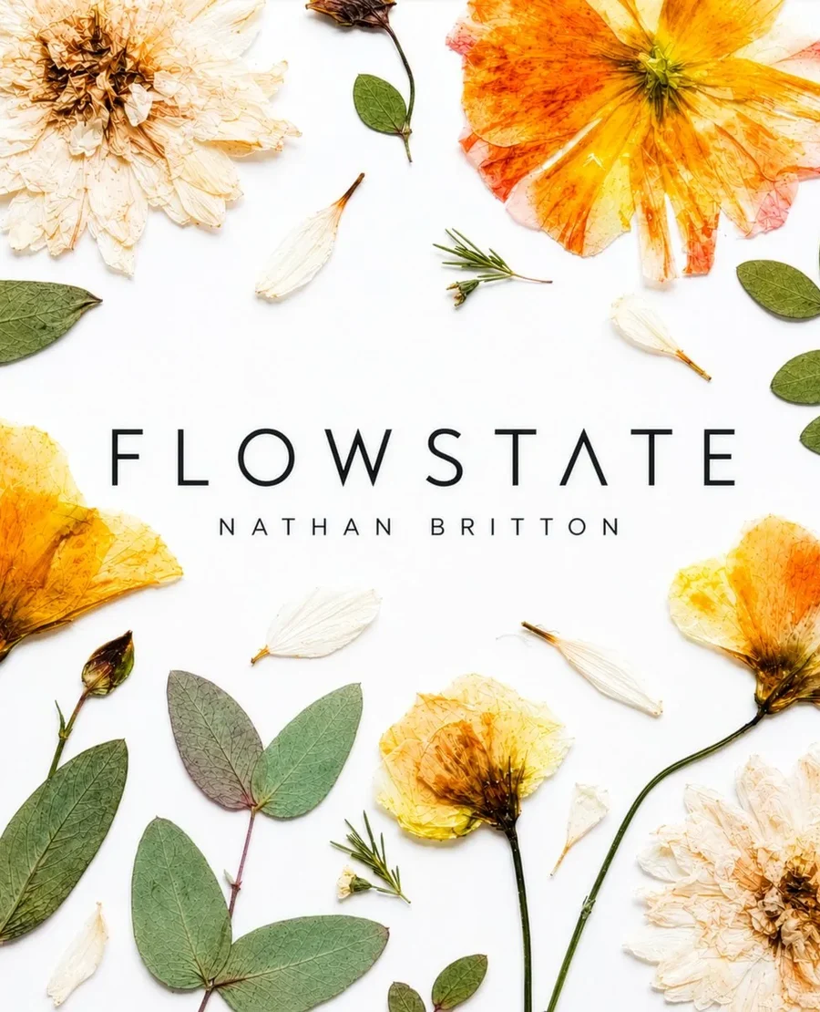 Flowstate by Nathan Britton, pressed flower artwork