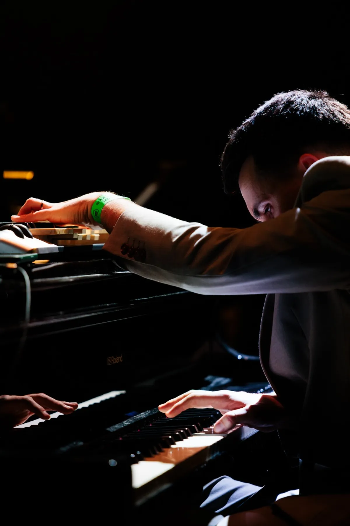 Nathan Britton at the piano
